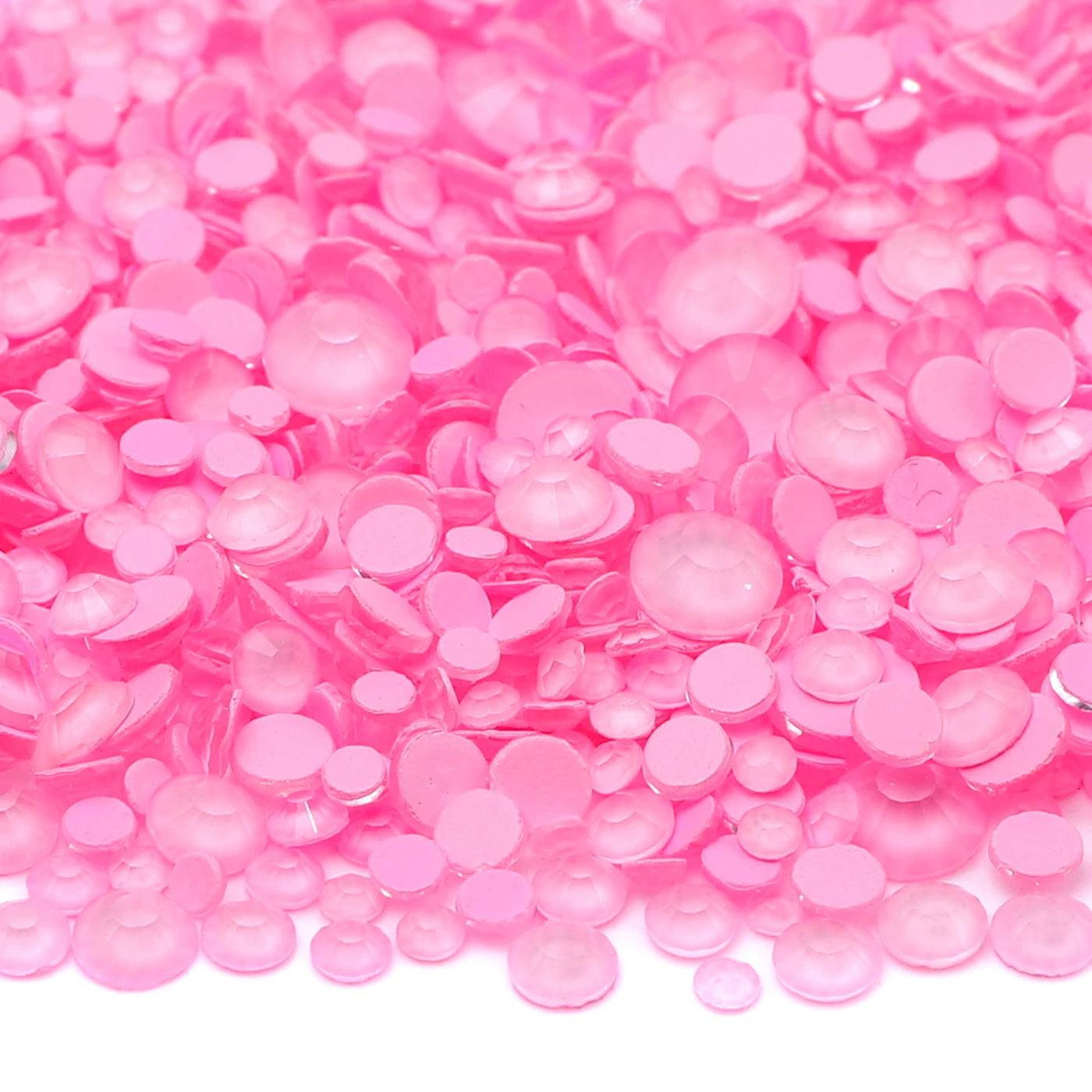 1440Pcs SS6-SS30 Mix Size Glass Flat Back Neon Rhinestone Glitter Round Diamond Non Hotfix Glue on Rhinestones for DIY Nail Art 2