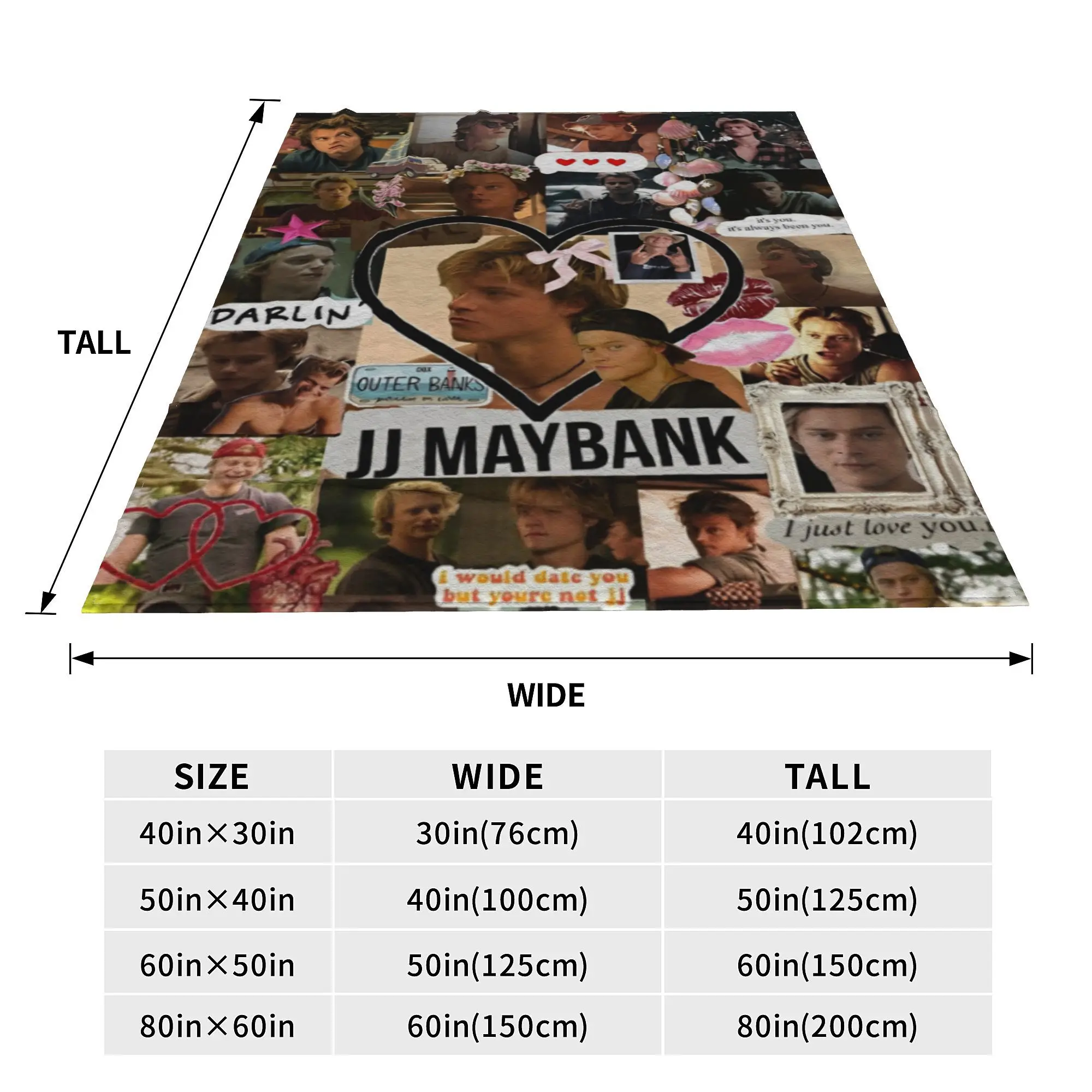 JJ Maybank Outerbanks Blanket Velvet Air Conditioning TV Series Multifunction Warm Throw Blankets for Home Couch Bedspread 5