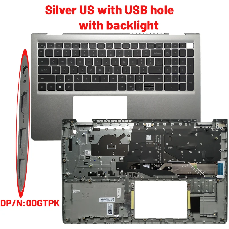 silver US USB 1