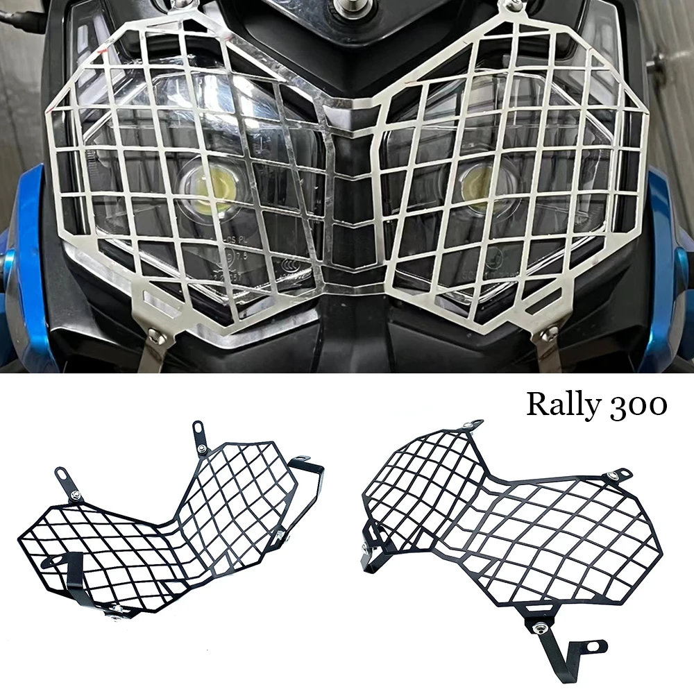 

Fit Rally300 Motorcycle Accessories Front Light Protection Cover Lampshade Headlight Guard For Loncin Rally 300 Voge Rally 300