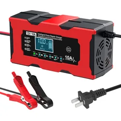 Advanced Smart Battery Charger with Digital LCD Display and Pulse Repair功能 (US plug)