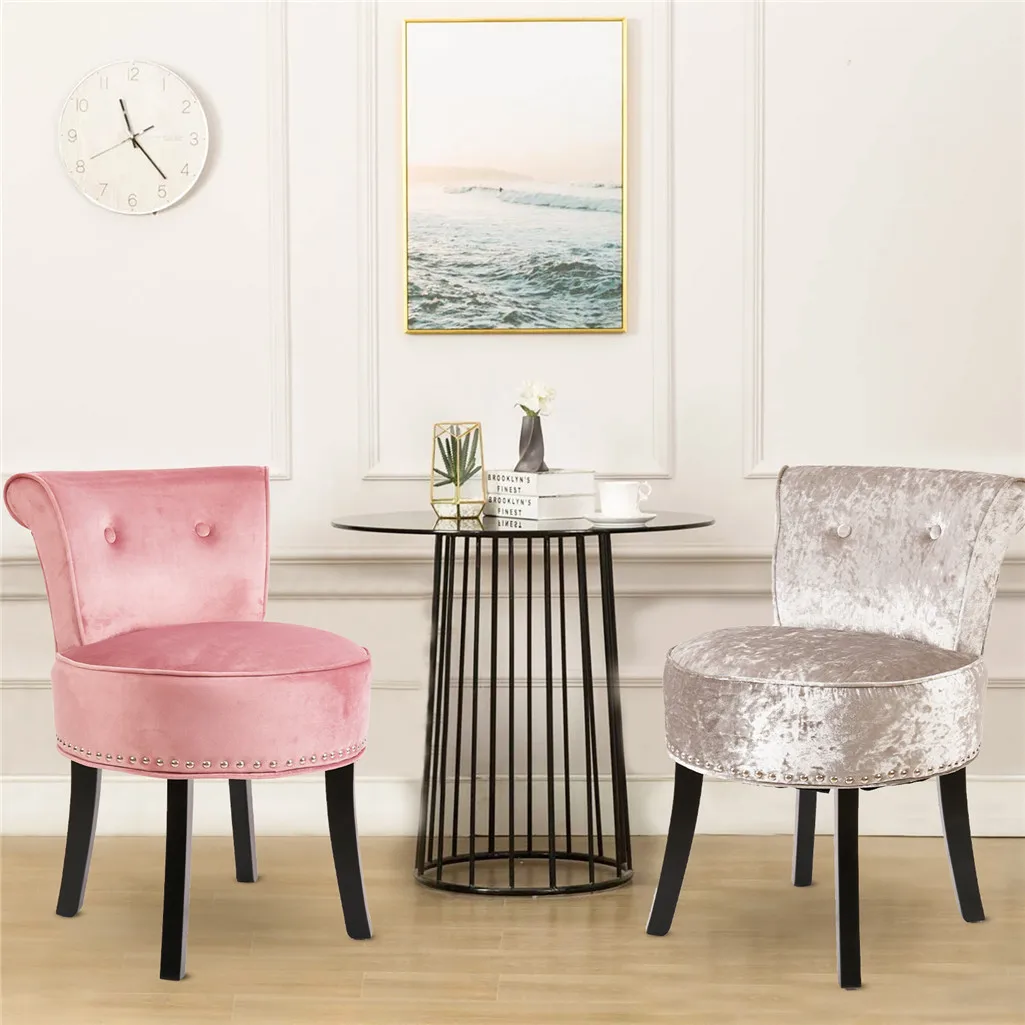 Tabouret en Bois pour Coiffeuse Meuble, Table de Maquillage, Piano 41 cm x 30 cm x 45 cm Blanc