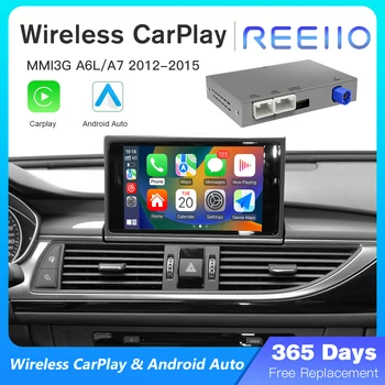 Para Audi A6 A7 C7 MMI 3G HN + R 2011-2015 Radio de coche GPS Navi inalámbrico CarPlay Android Auto reproductor Multimedia 1