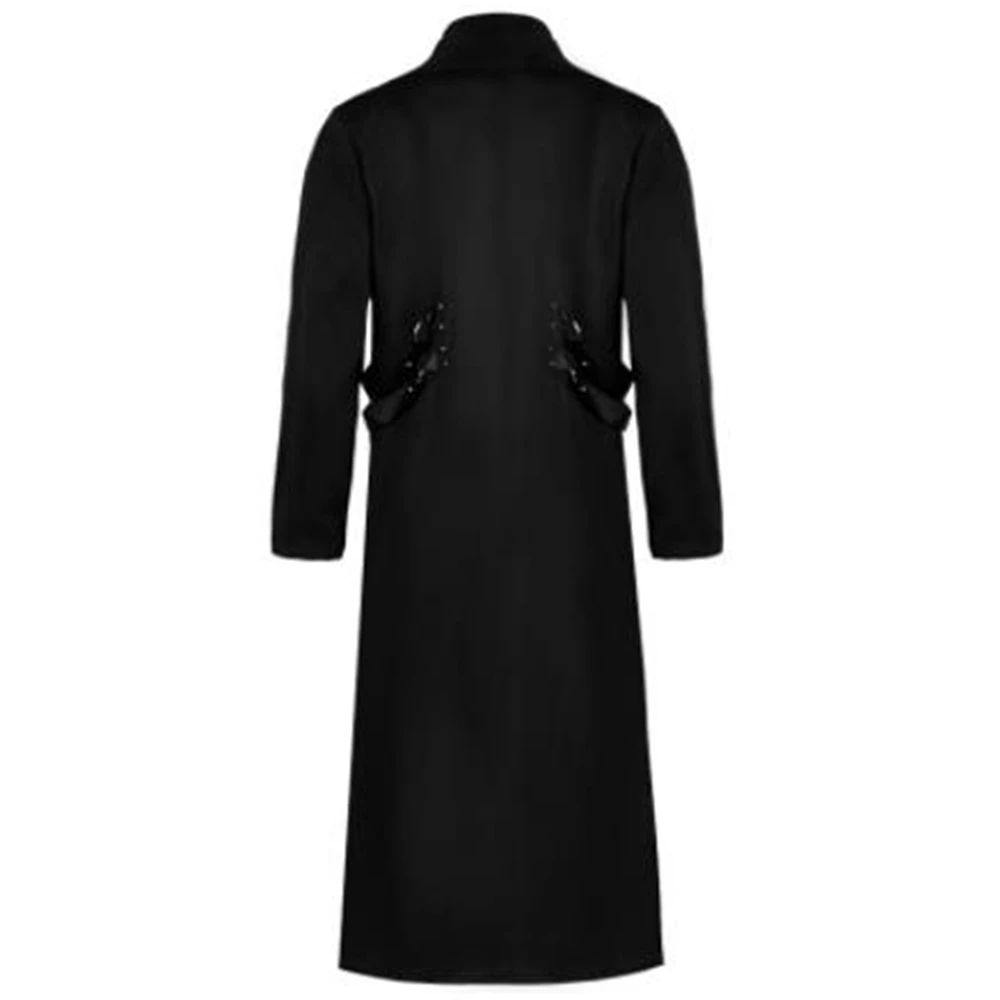 Description Picture 5 of itemLong Medieval Renaissance Costume Gentlema Coat Gothic Steampunk Trench Vintage Frock Outfit Coat  MenRenaissance Punk Outerwear