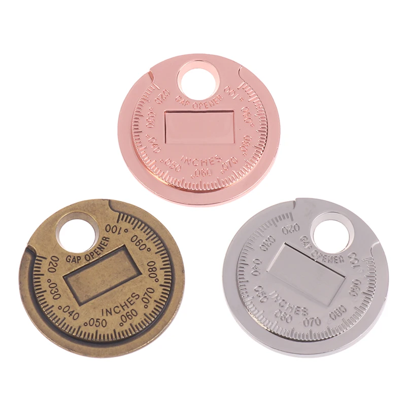 코인형 점화 플러그 게이지, 0.6-2.4mm 점화 플러그 직경 검사용 측정 도구