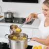 Long Handle Metal Water Ladle Stainless Steel Soup Scoop for Home Kitchen Garden Heavy Duty Household Water Dipper 1