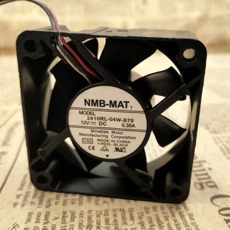 

6cm 2410rl-04w-b79 6025 12V 0.35a Server Double Ball Cooling Fan