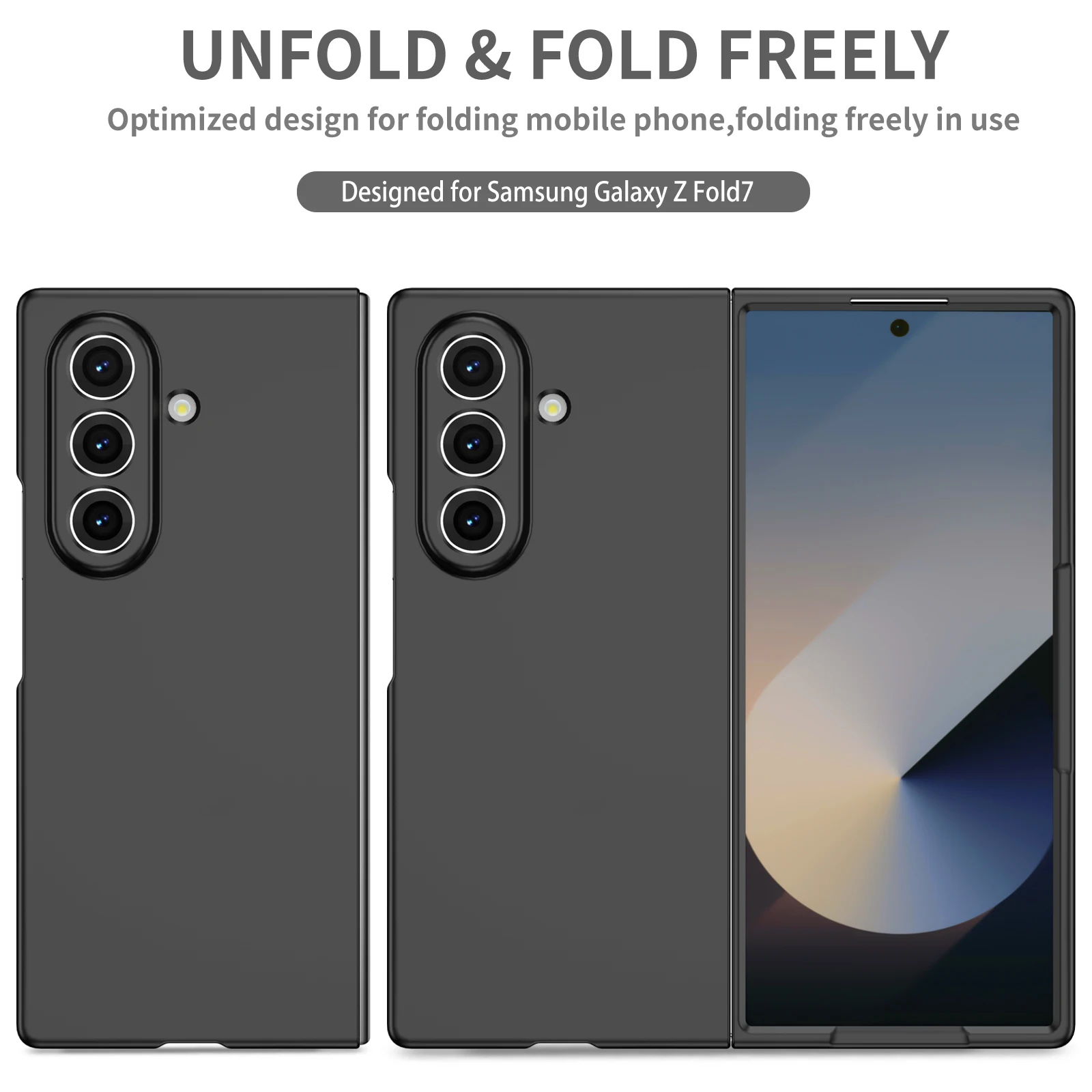 Matte Finish Protective Anti-Slip Folding Case for Samsung Galaxy Z Series