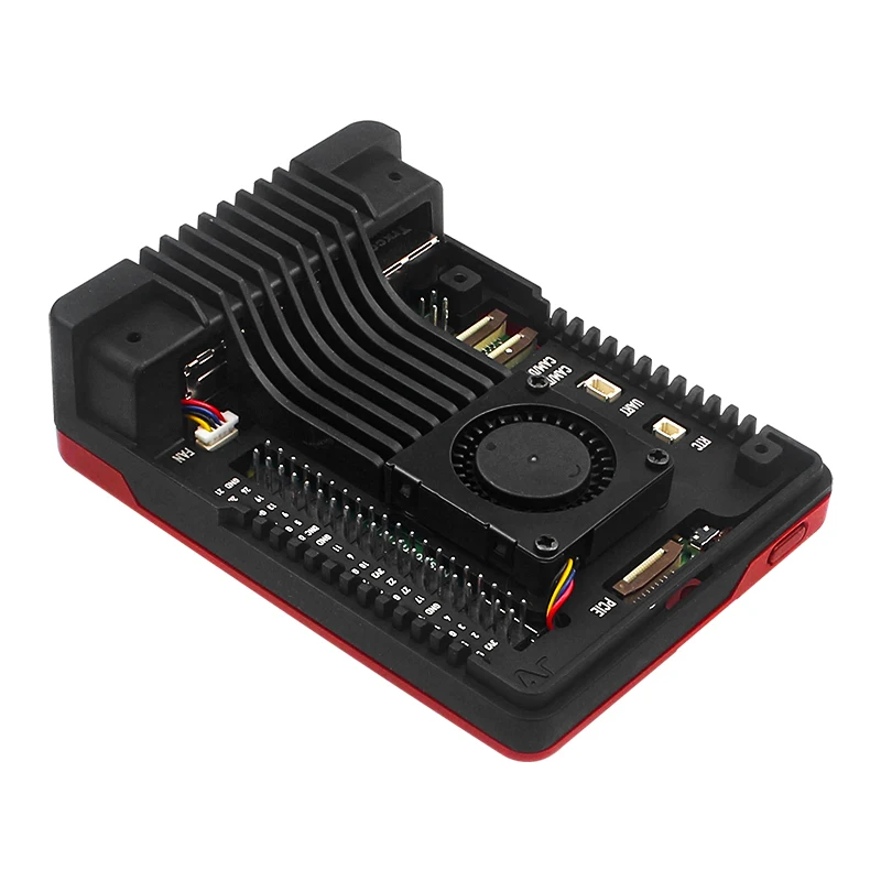 Estojo de Alumínio para Raspberry pi Argon Neo Embutido 30 mm Ventilador Pwn Aletas de Resfriamento Passivo Ventilação de Escape para Rpi Casca Bred - Imagem 4