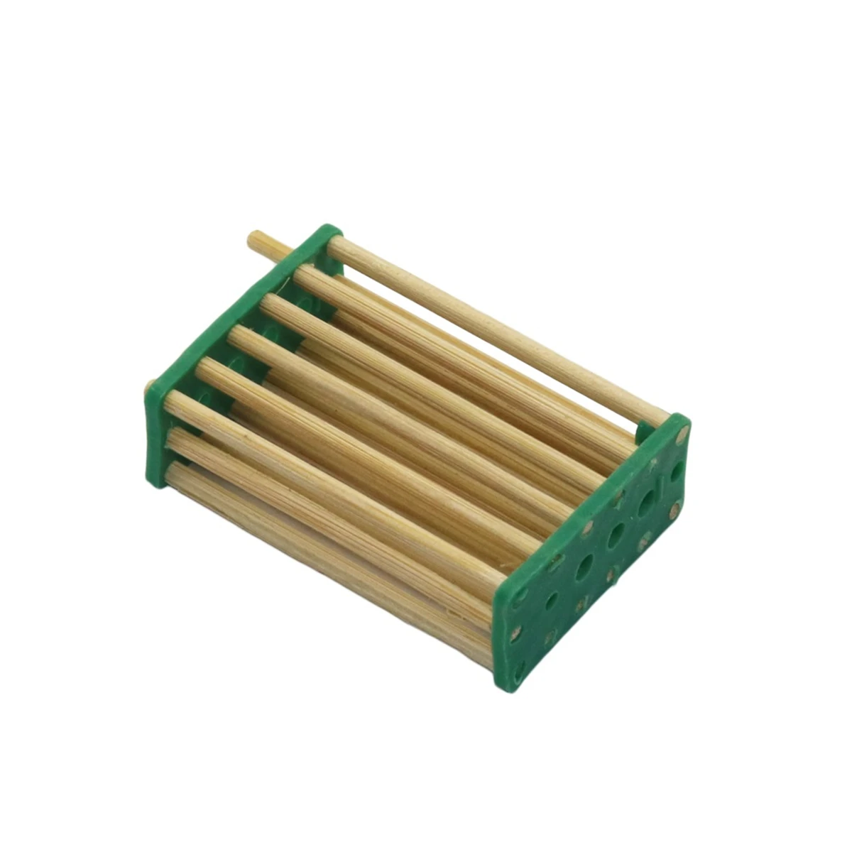 10Pcs Box-Shaped Bamboo Imprisoning Queen Cage No Hurting Bee Queen Rearing Cage Thickened Closing Beekeeping Tools