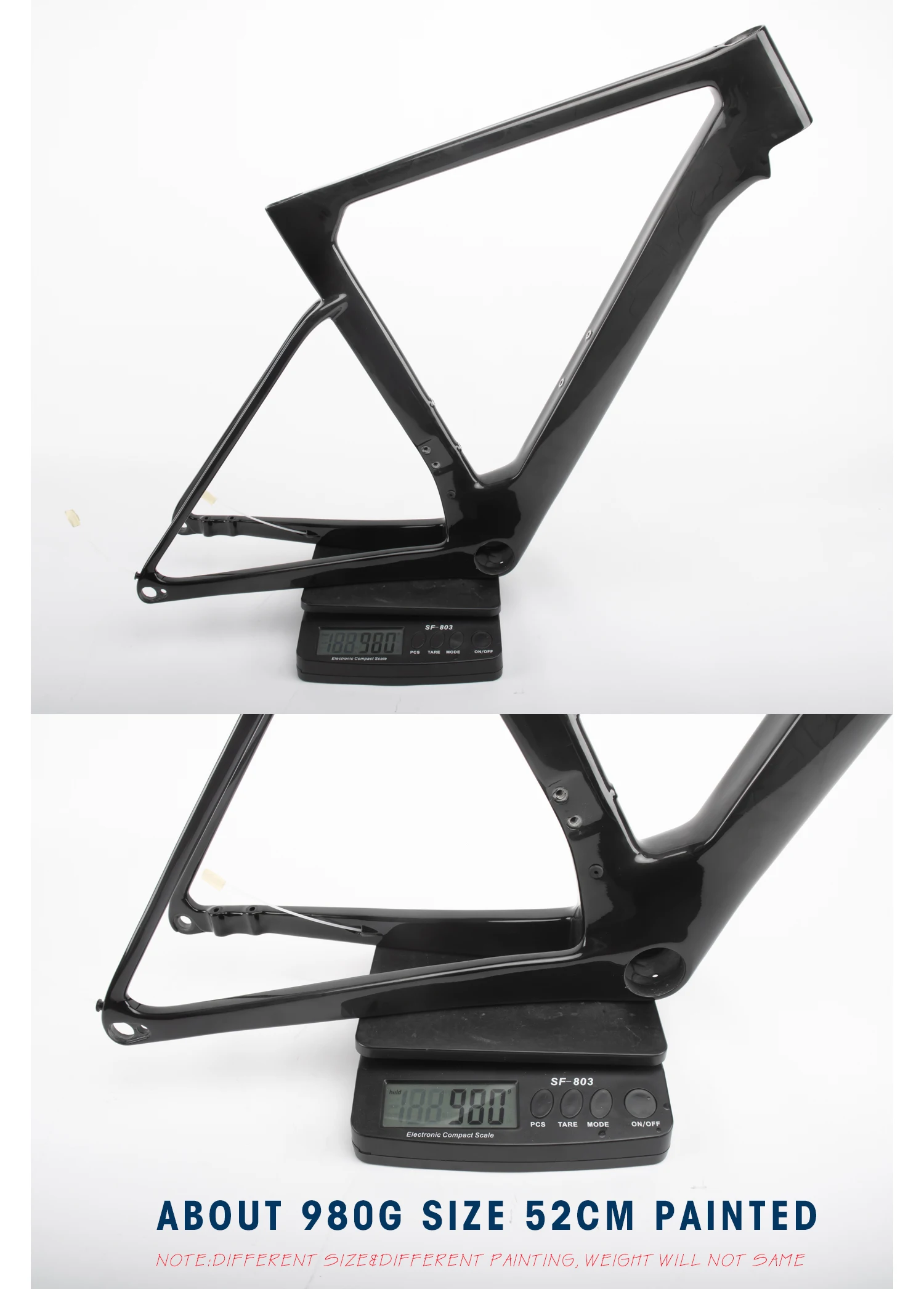 Vam Carbon Road Bike Frame Disc Brake Frameset With Handlebar Compatible DI2
