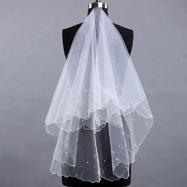 

Cheap 1.5 Meter Tulle Short Bridal Veils Wedding