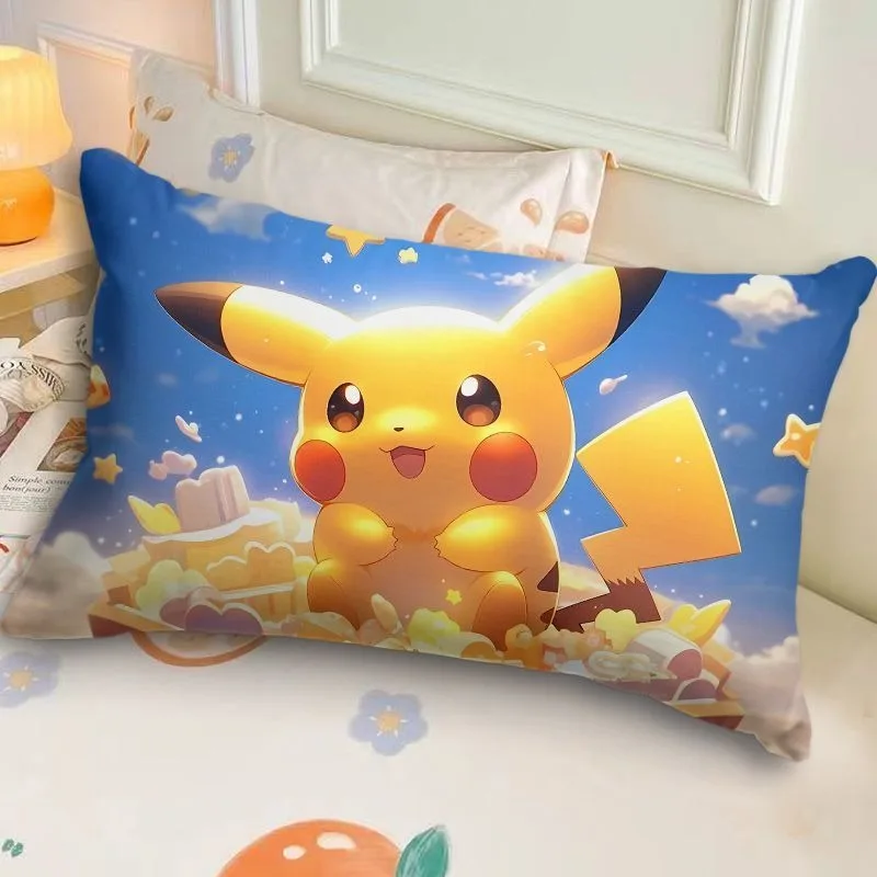 MINISO Pokemon Pikachu Pokémon Pillowcase Cute Cartoon Kids Student Sleeping Pillowcase Sofa Cushion Cover Home Room Decoration 4