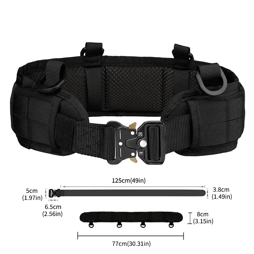 Men's Waist Belt Set Military Outdoor Hunting Tactical Multi-functional Combat Survival Marine Corps Style