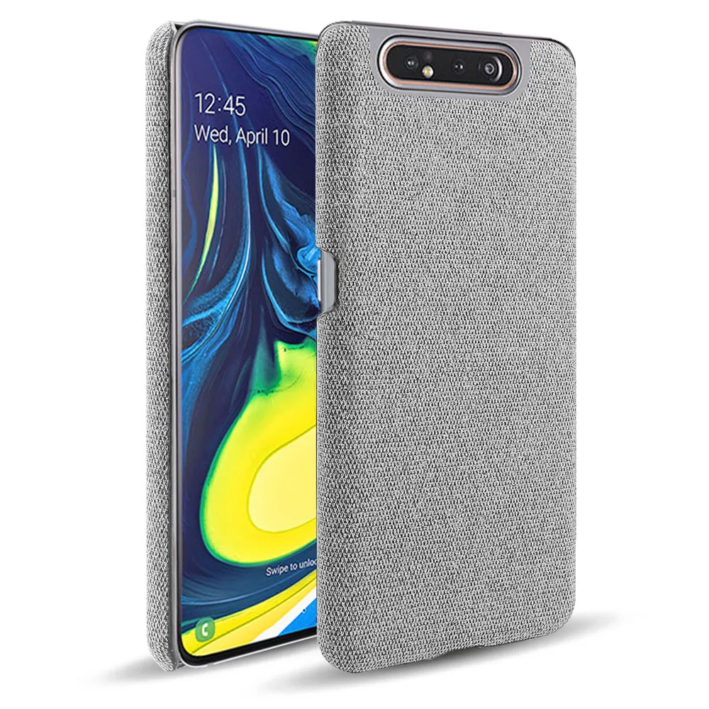 

Cloth Case For Samsung Galaxy A80 A53 A52 A12 A72 A33 A32 50 Slim Retro Cloth Phone Cover for Samsung A80 A 80 SM-A805F/DS 6.7''