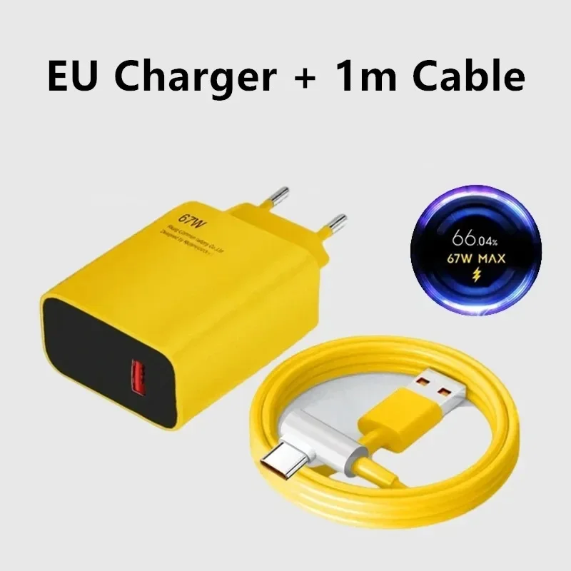 67W USB Fast Charger For Xiaomi 14 13 12 Pro Ultra Lite USB A To Type C Quick Charging Phone Cable For Redmi Note 12 Accessories