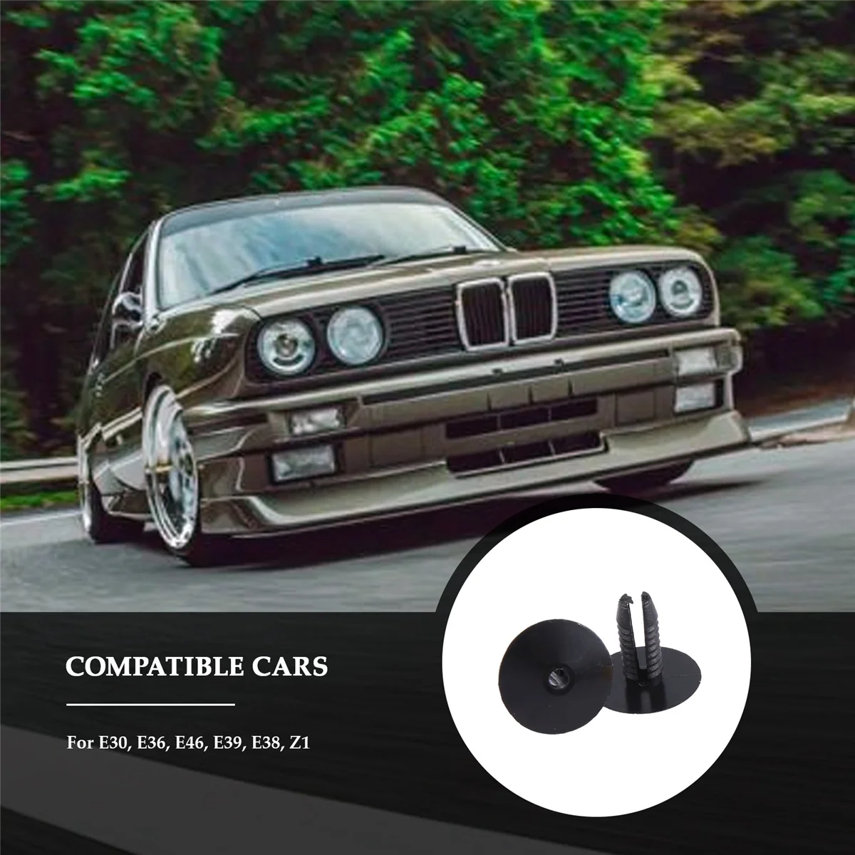 Plastic Bumper Mounting Rivet for BMW E30 E36 E46 E39 E38 30pcs car bumper mounting rivet