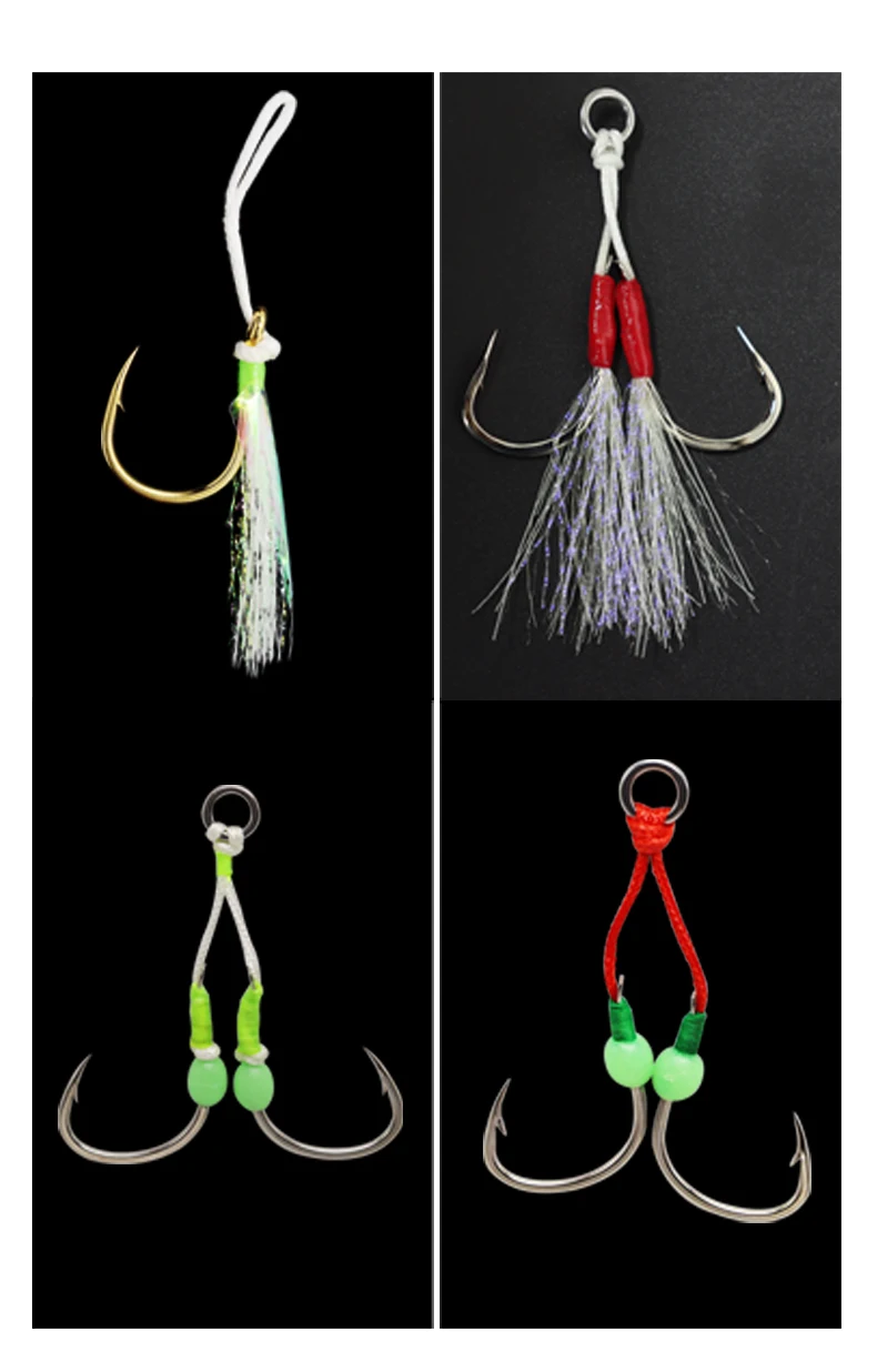 ZYZHE Tying JIG Assist Hooks Angelschnur, zweilagig innen und außen, 8 Stränge pro Schicht, 200lb maximale Zugkraft, zum Binden von Angelhaken – Detail 4