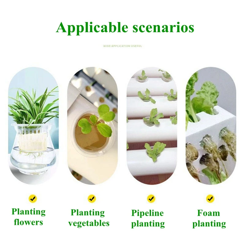 100Pcs Hydroponic Sponge Garden Vegetable Soilless Cultivation Grow Media Sponge Seed Nursery Hydroponic Baskets Planting