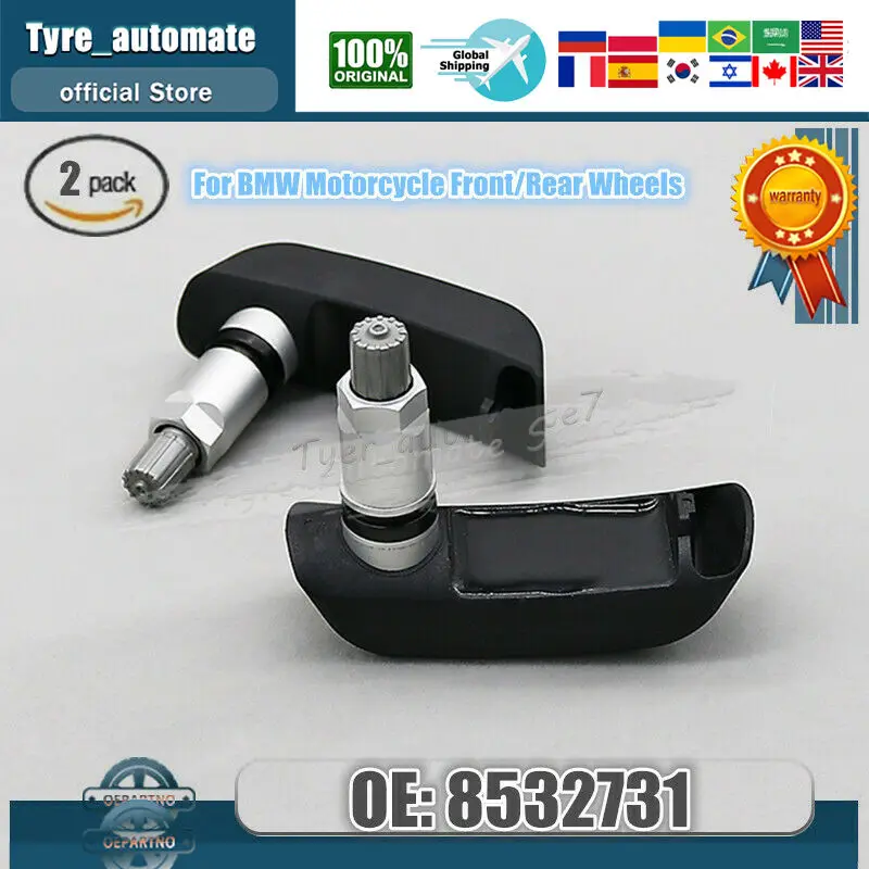 

Набор из 2 датчиков давления в шинах 8532731 Pro TPMS, подходит для мотоциклов BMW 8521797/ 8532732/ 7653494