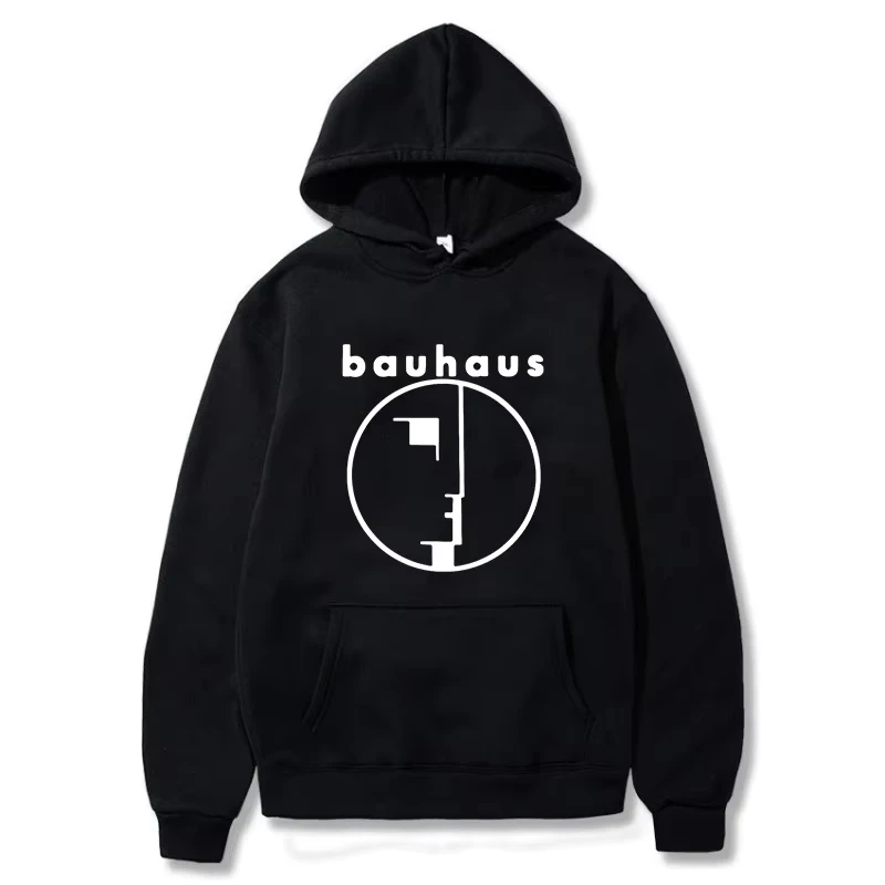 Unisex Hoodie Bauhaus Post Punk Goth Rock Crew Neck Graphic Printed Sweatshirt Fashion Casual Plus Size Women Pullover Hoody