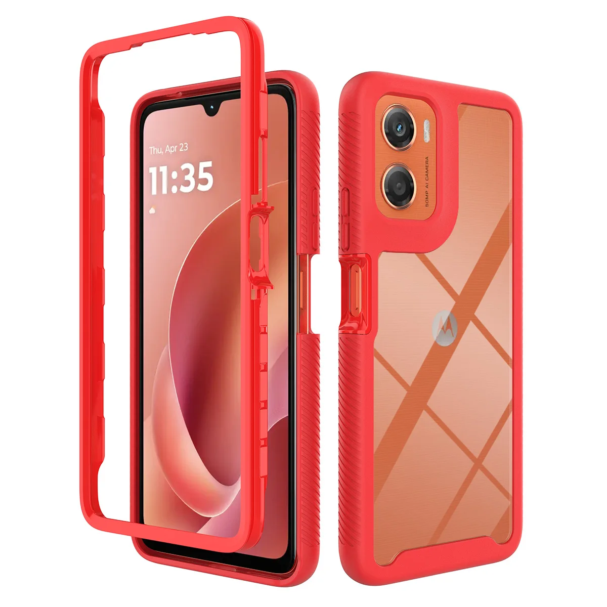 Shockproof Clear TPU Bumper Rugged Phone Case, Protective Cover