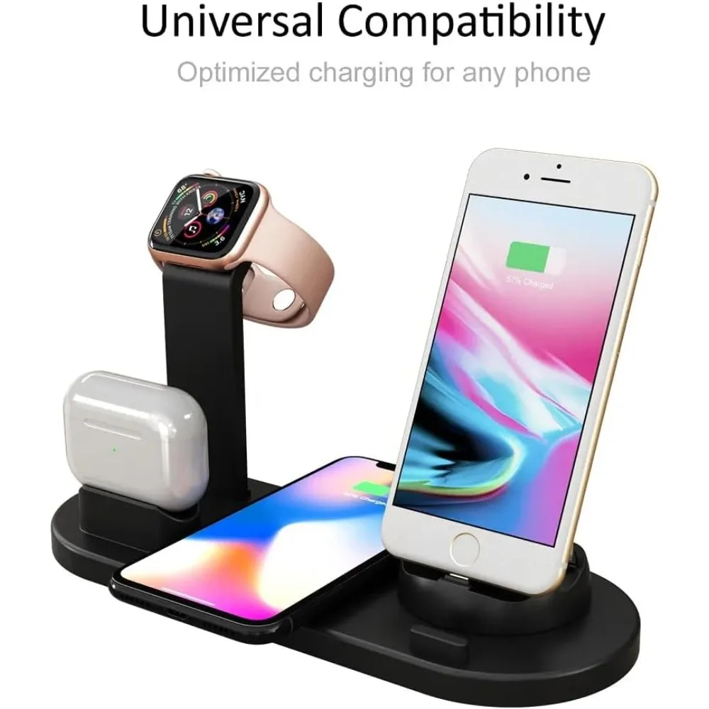 Wireless Charger 7 in 1 Fast Charging Dock for iPhone 16/15/1413/12/11 Pro Max/ Samsung Airpods 3/2/ Pro Apple Watch Ultra 8 7 6