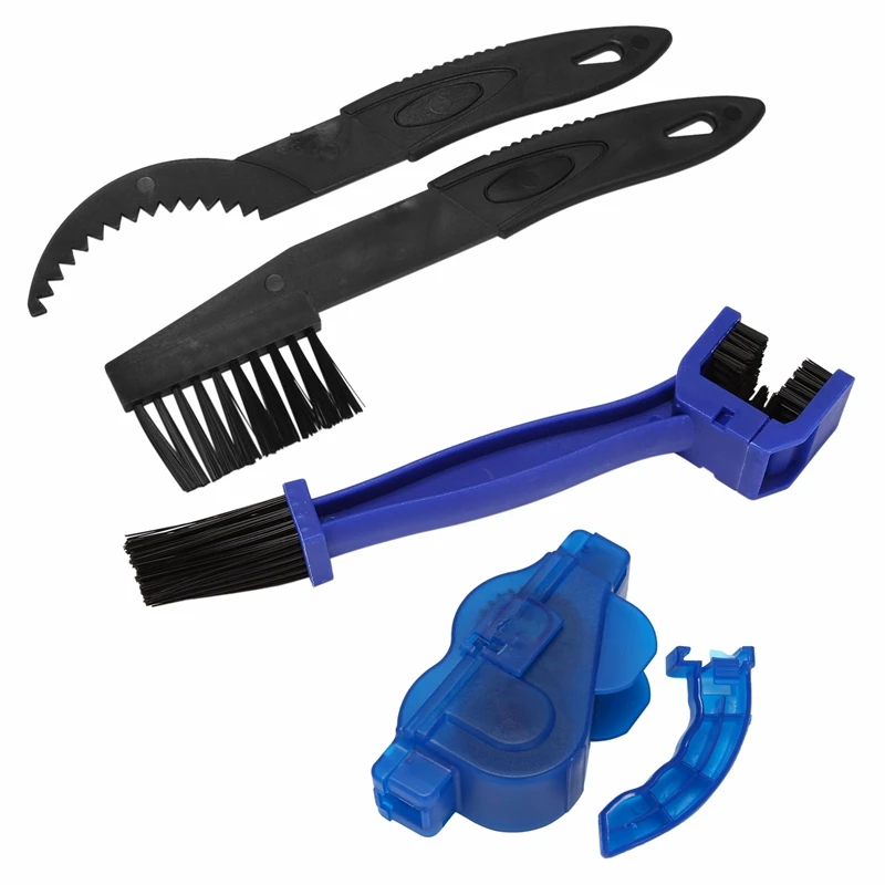 

Скруббер для велосипедной цепи, 4 шт., портативный инструмент для мойки цепи горного велосипеда, быстрый очиститель велосипеда, Набор Щеток Для Чистки велосипеда, Ro