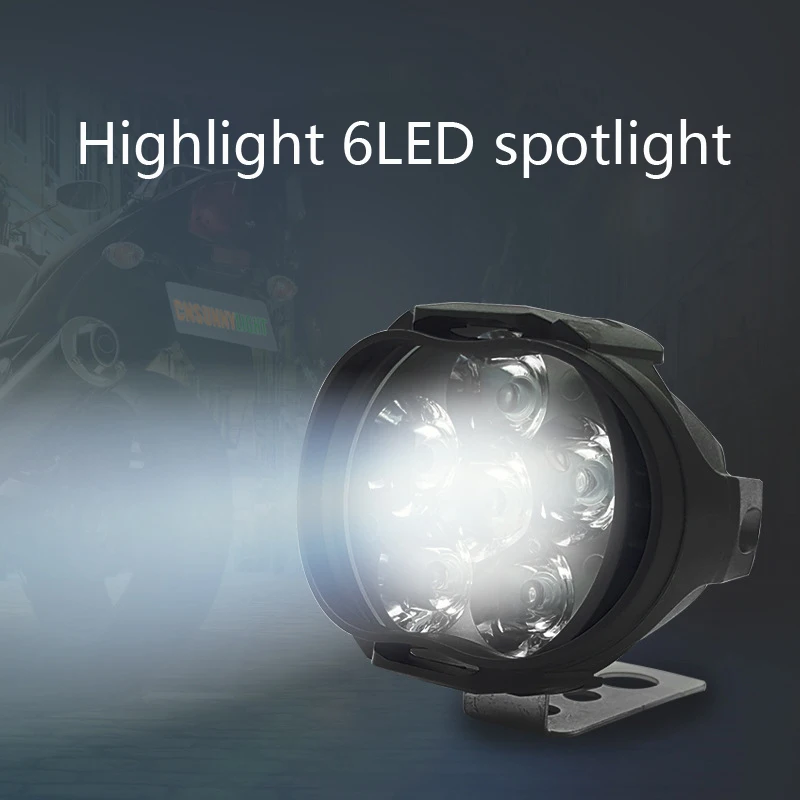 

6 LED Spotlights LED Driving Light For Motorcycle Spotlights Lamp Vehicle Led Auxiliary Headlight Brightness Electric Car Light