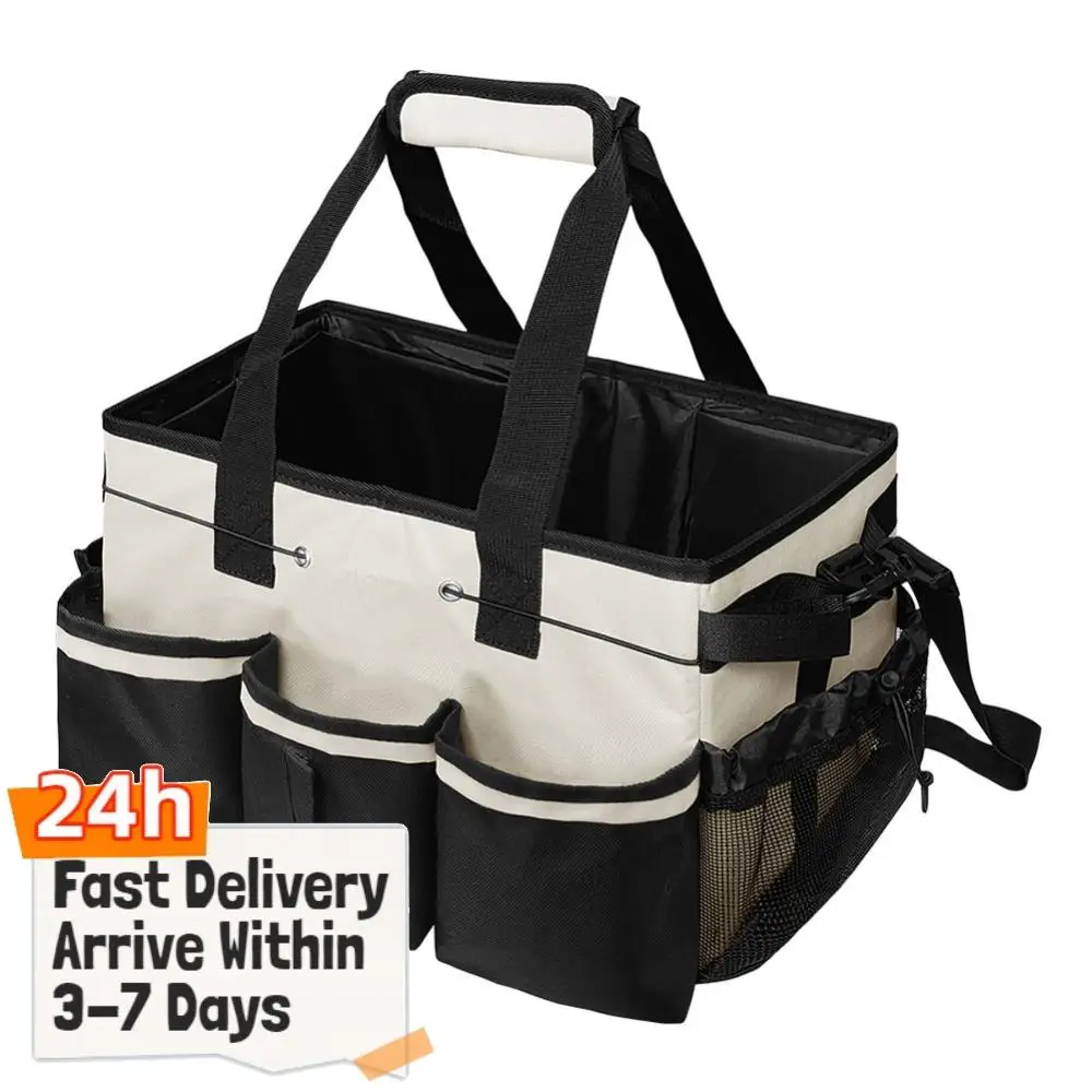 Cleaning Supplies Organizer Multi Pocket Cleaning Tool Organizers Storage Tote Bag Under Sink Car Cleaning Tool Organizer Bag