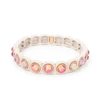 Bracelet perlé en émail Macaron pour femme, fouet haut, bracelet léger, accessoires de luxe, style INS, mode, document 3