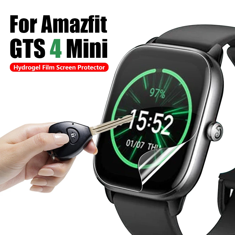 Pellicola Salvaschermo Per Amazfit Gts 4 Mini Soft Hydrogel Film Antigraffio Cover On Per Amazfit Gts 4 Mini Smartwatch Accessori