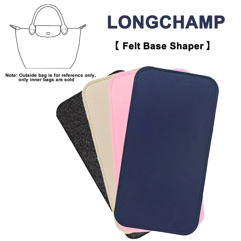 Evertoner Feltro Base Shaper Adatto Per Longchamp Le Pliage Handle Bag Sacchetto Cosmetico Feltro Trucco Borsa Supporto Pad