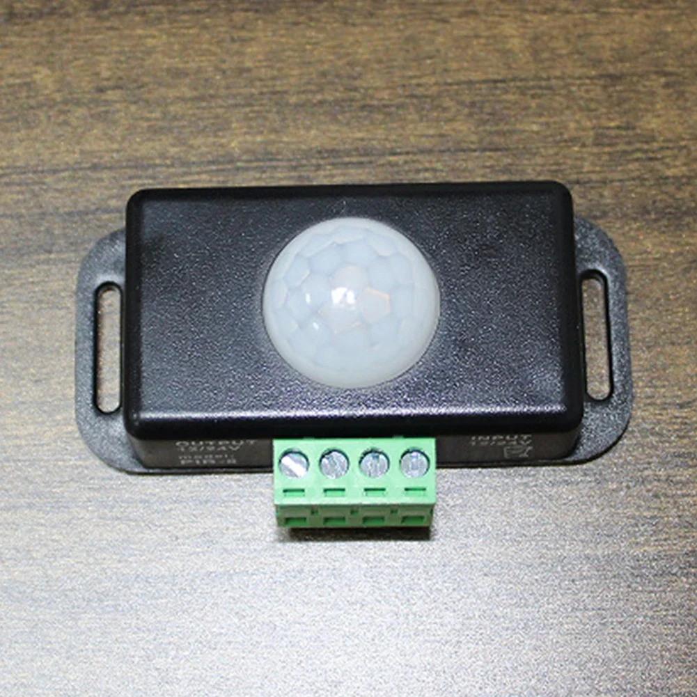 DC 12V/24V LED Motion Sensor Switch Body Infrared Sensing Controller Motion Detector PIR Sensor for LED Strips/Bulbs