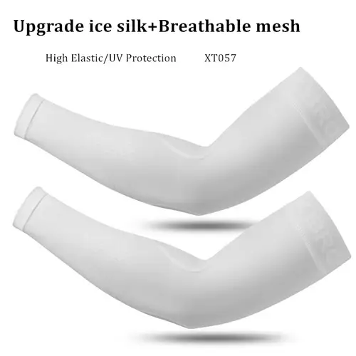 ROCKBROS  Arm Sleeve Breathable Quick Dry UV Protection Cycling Sport Sleeve Ice Fabric Sunscreen Sports Wear Fitness Arm Sleeve - Image 14