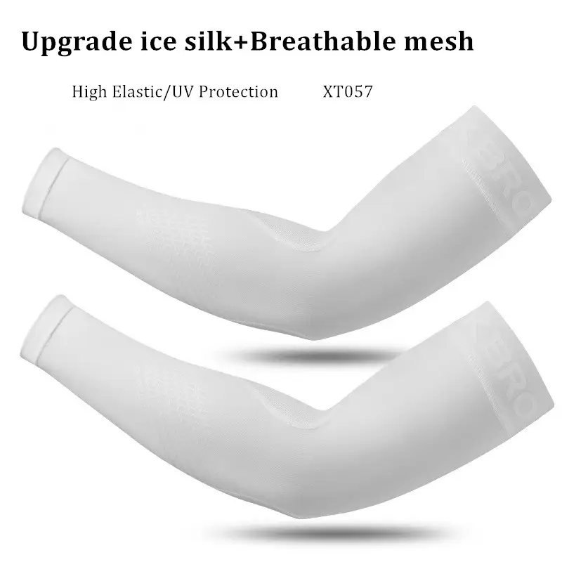 ROCKBROS  Arm Sleeve Breathable Quick Dry UV Protection Cycling Sport Sleeve Ice Fabric Sunscreen Sports Wear Fitness Arm Sleeve - Image 14
