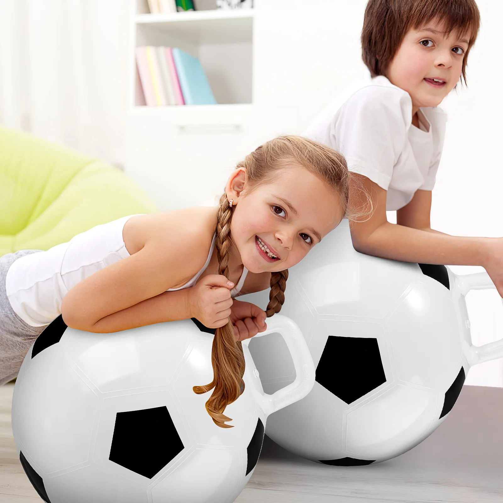 Детские прыгающие мячи, детские футбольные упражнения для детей