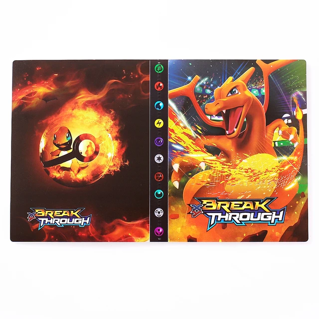 Pokemon Album 3D Holographic 240pcs Pikachu Charizard Shining Map Collections Notebook Binder Folder Holder Book Cards Protector 49
