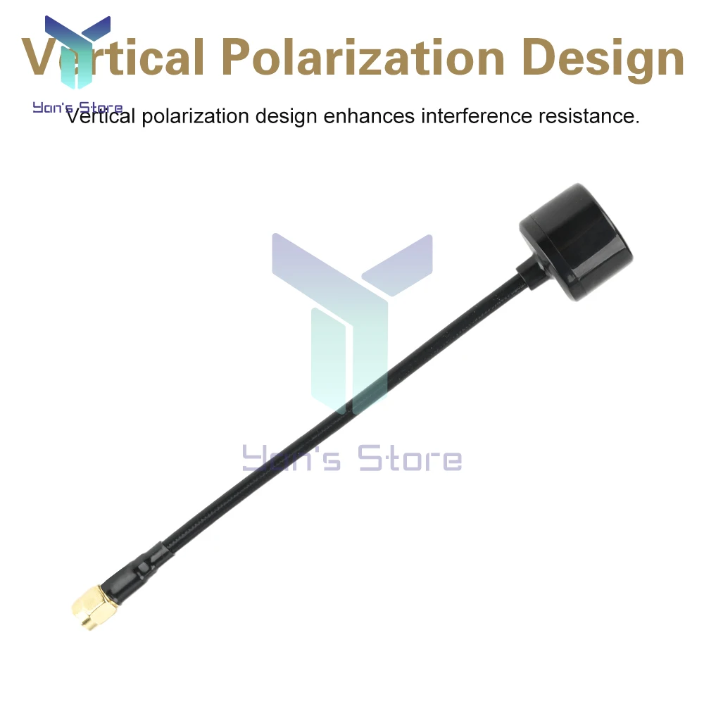 Antenne FPV 4.5dBi 3.3GHz SMA pour drone longue portée