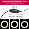 Clip On Led Selfie Ring Light With Phone Holder Flexible Dimmable Make Up Lamp Desk Table Lamp Photo Studio For Live Stream 3