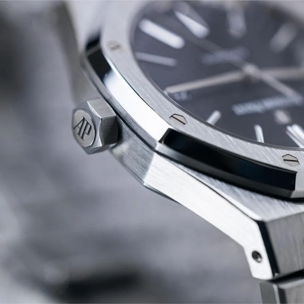 41mm Men Stainless Steel High Quality WristWatches Luxury Octagon Design 15400 Man Gift Waterproof Brand Logo Quartz Movement