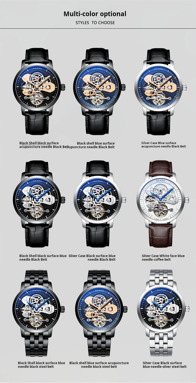 Orologio da polso di lusso AILANG, orologio da polso da uomo in acciaio inossidabile impermeabile con tourbillon, automatico, meccanico, Relojes Hombre_voghion.com
