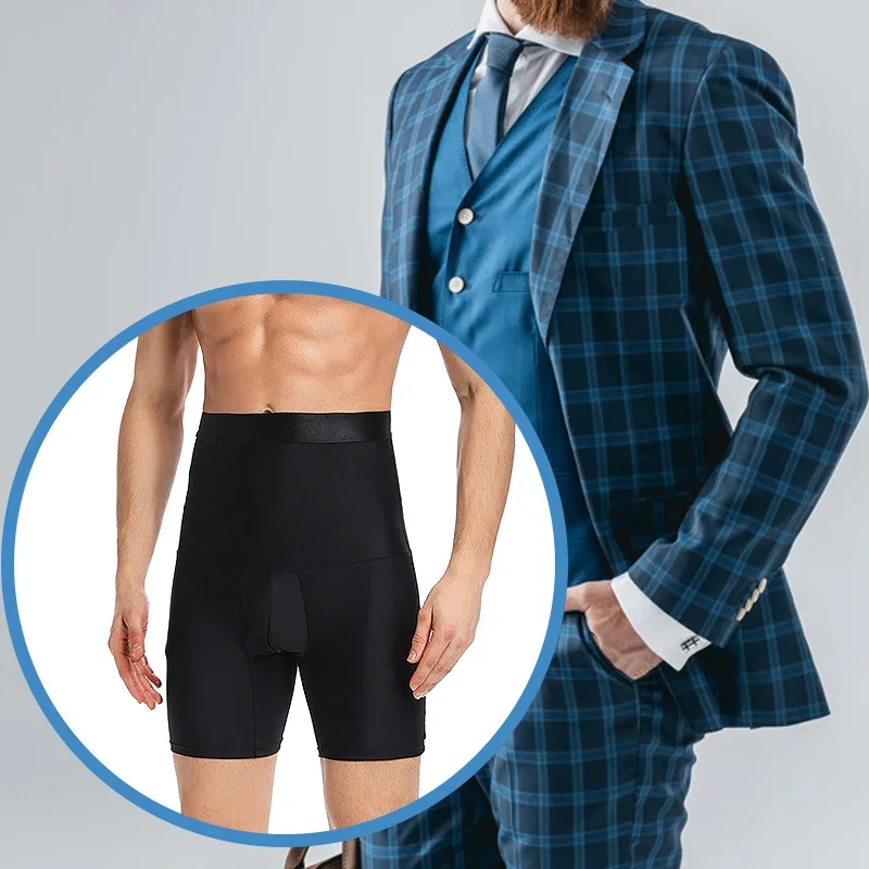 Boxer Modellante Uomo Vita Alta – Body Shaper Dimagrante, Riduce Pancia, Intimo Compressivo