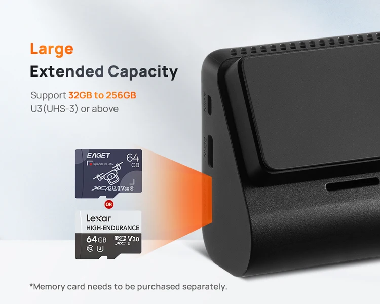 高耐久性 Micro SD 32GB 64GB 128GB TFカード USH-3 70mai 4K