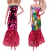 2024 Latest Dress Barbies Casual Fashion Clothing Handmade Sequin Skirt Suitable For 30cm Doll Accessories Diy Gift (Free Heels) 4