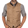 Men Vest Army Green With Collar Casual Business With Waistcoat For Wedding Groomsmen Banquet Work Set Men Vest 3