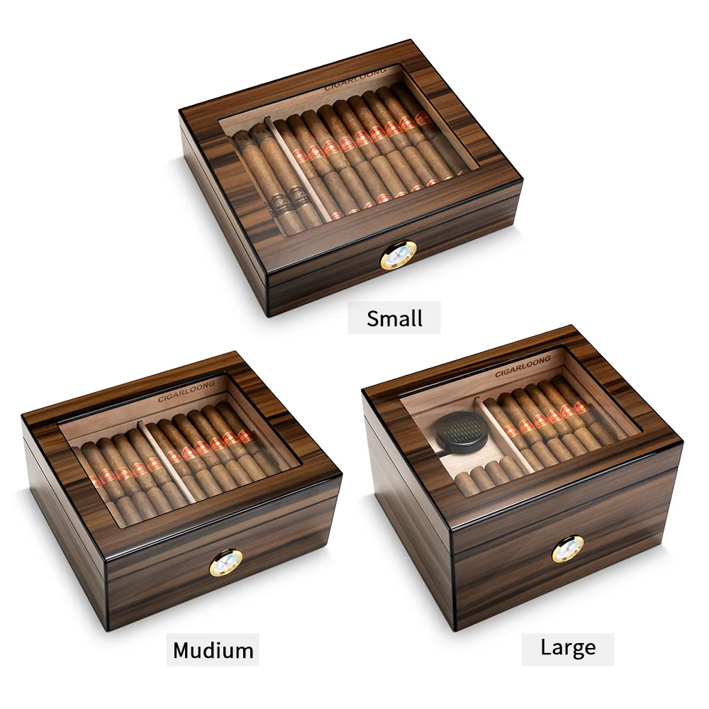 S805d4d6b13e5406f9d3cf7a4ecb9f48cD Zigarrenhumidor aus spanischem Zedernholz mit großer Kapazität