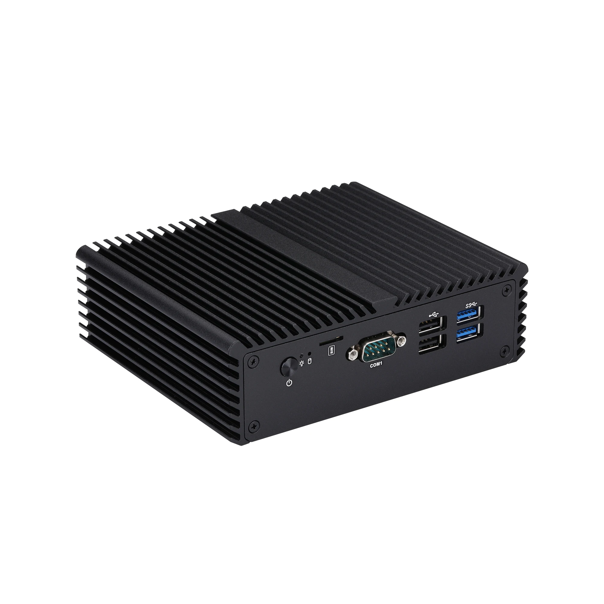 Qotom OEM Core i3 10110U,I5 10210U,I7 10710U Fanless Mini Computer 6 USB Dual LAN Mini PC for Win 10 OS