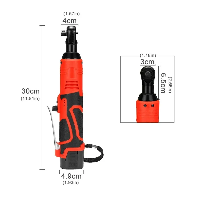 전기 여신 확장 래칫 렌치 세트, 무선 전동 공구, 18V 배터리, 450 RPM 전기 래칫 렌치, 3/8 인치