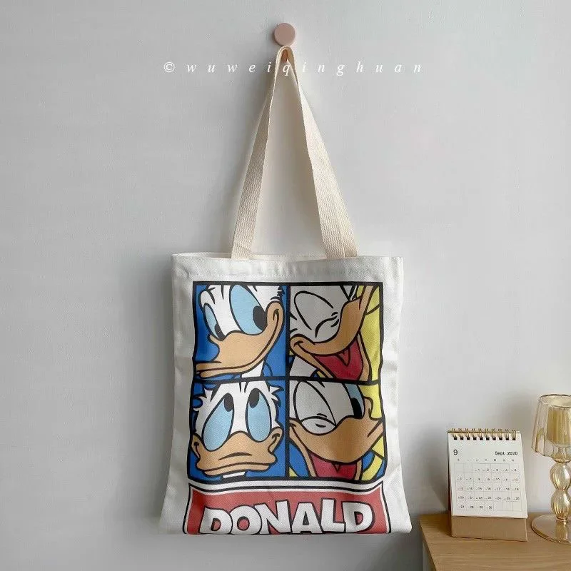 New Disney Donald Duck canvas shopping bag ladies shoulder bag gift toy 2